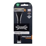 Wilkinson Sword Quattro Essential 4 Precision Trimmer Holiaci strojček pre mužov 1 ks