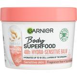 Garnier Body Superfood 48h Hydra-Sensitive Balm Oat Milk + Prebiotics Telový balzam pre ženy 380 ml
