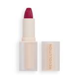 Makeup Revolution London Lip Allure Soft Satin Lipstick Rúž pre ženy 3,2 g Odtieň Material Girl Wine