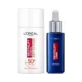 Set Pleťové sérum L'Oréal Paris Revitalift Laser Pure Retinol Night Serum + Denný pleťový krém L'Oréal Paris Revitalift Clinical Anti-UV Fluid SPF50+
