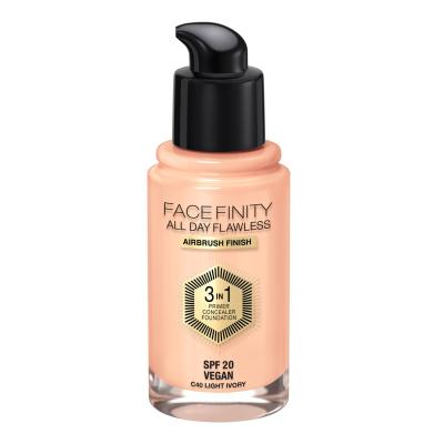 Max Factor Facefinity All Day Flawless SPF20 Make-up pre ženy 30 ml Odtieň C40 Light Ivory