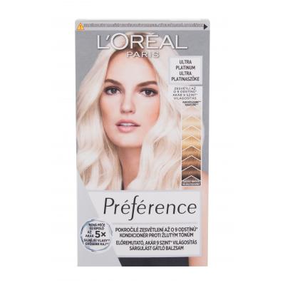 L&#039;Oréal Paris Préférence Le Blonding Farba na vlasy pre ženy 60 ml Odtieň Ultra Platinum