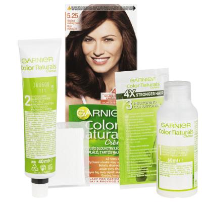 Garnier Color Naturals Créme Farba na vlasy pre ženy 40 ml Odtieň 5,25 Light Opal Mahogany Brown