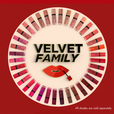 BOURJOIS Paris Rouge Edition Velvet Rúž pre ženy 7,7 ml Odtieň 01 Personne ne rouge!