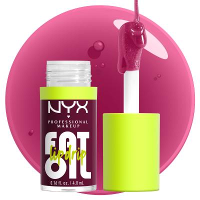 NYX Professional Makeup Fat Oil Lip Drip Olej na pery pre ženy 4,8 ml Odtieň 04 That´s Chic