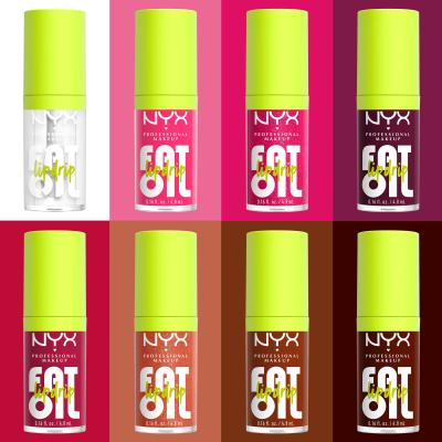 NYX Professional Makeup Fat Oil Lip Drip Olej na pery pre ženy 4,8 ml Odtieň 04 That´s Chic