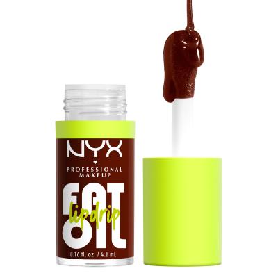 NYX Professional Makeup Fat Oil Lip Drip Olej na pery pre ženy 4,8 ml Odtieň 08 Status Update