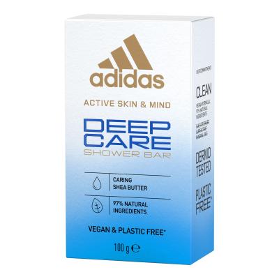 Adidas Deep Care Shower Bar Tuhé mydlo pre ženy 100 g