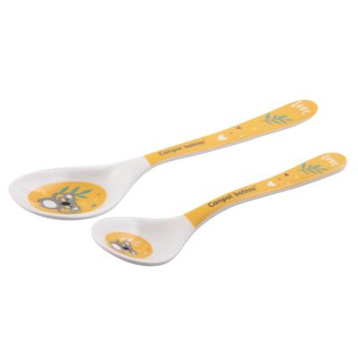 Canpol babies Exotic Animals Melamine Spoons 9m+ Yellow Riad pre deti 2 ks