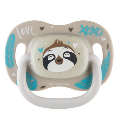 Canpol babies Exotic Animals Silicone Soother Sloth 6-18m Cumlík pre deti 1 ks