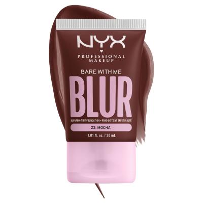 NYX Professional Makeup Bare With Me Blur Tint Foundation Make-up pre ženy 30 ml Odtieň 22 Mocha