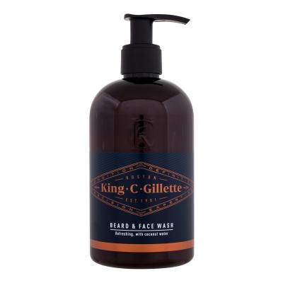 Gillette King C. Beard &amp; Face Wash Šampón na fúzy pre mužov Set