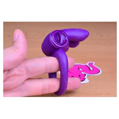 ToyJoy Eos The Rabbit C-Ring Purple Erekčný krúžok pre mužov 1 ks