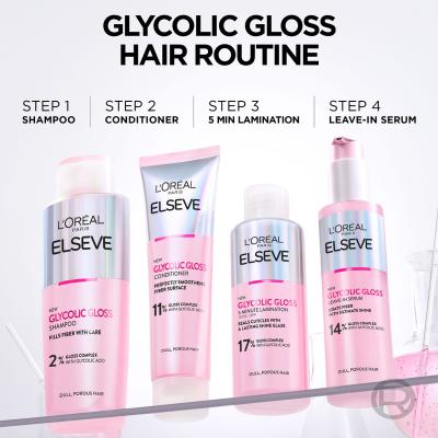 L&#039;Oréal Paris Elseve Glycolic Gloss Shampoo Šampón pre ženy 200 ml