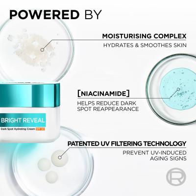 L&#039;Oréal Paris Bright Reveal Dark Spot Hydrating Cream SPF50 Denný pleťový krém pre ženy 50 ml