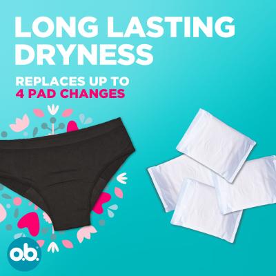 o.b. Period Underwear XS/S Menštruačné nohavičky pre ženy 1 ks