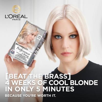L&#039;Oréal Paris Préférence Le Blonding Toner Farba na vlasy pre ženy 60 ml Odtieň Platinum Ice