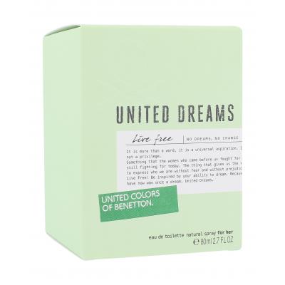 Benetton United Dreams Live Free Toaletná voda pre ženy 80 ml