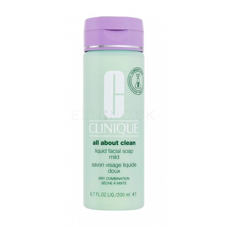 Clinique All About Clean Liquid Facial Soap Mild Čistiace mydlo pre ženy 200 ml