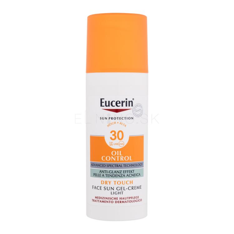 Eucerin Sun Oil Control Sun Gel Dry Touch SPF30 Opaľovací prípravok na tvár 50 ml