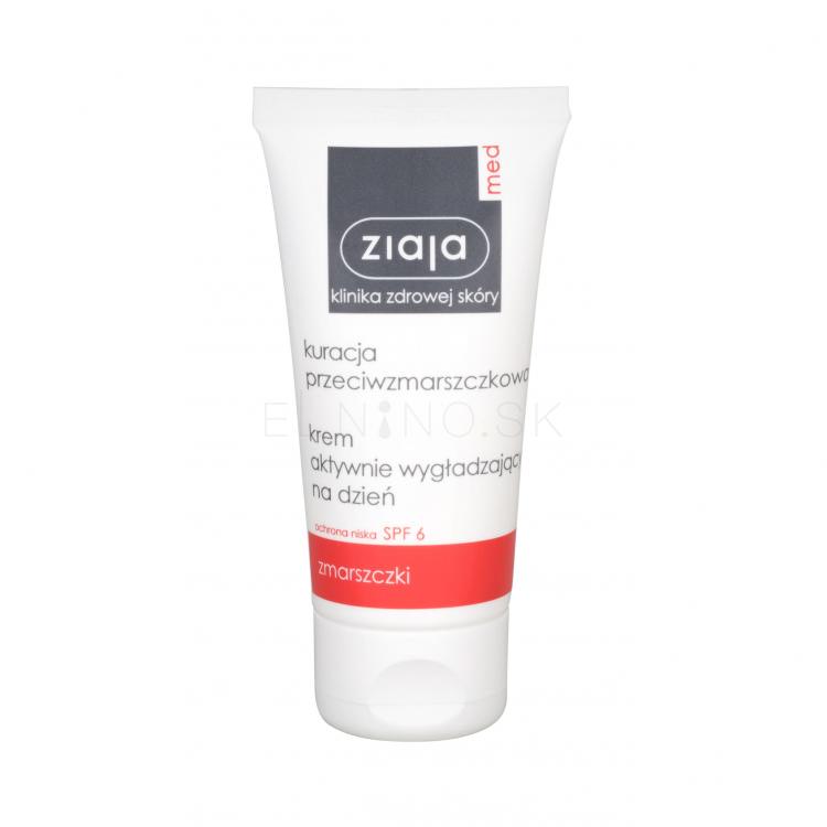 Ziaja Med Anti-Wrinkle Treatment Smoothing Day Cream SPF6 Denný pleťový krém pre ženy 50 ml