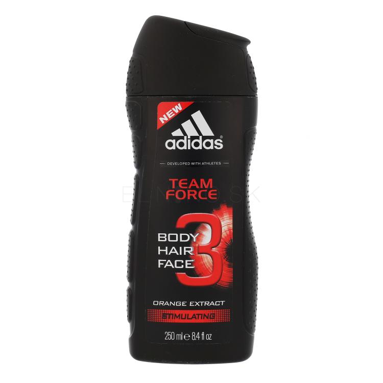 Adidas Team Force 3in1 Sprchovací gél pre mužov 250 ml