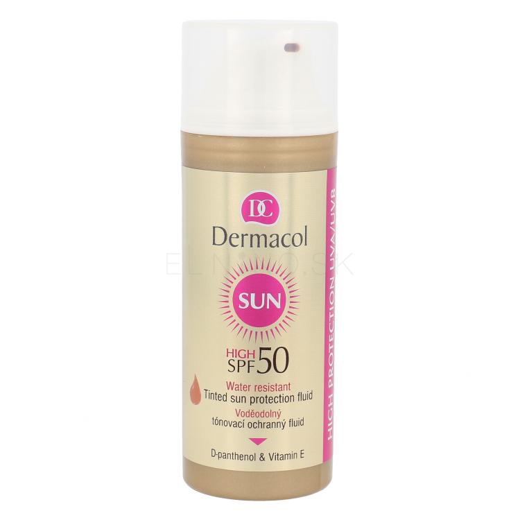 Dermacol Sun SPF50 Opaľovací prípravok na tvár pre ženy 50 ml