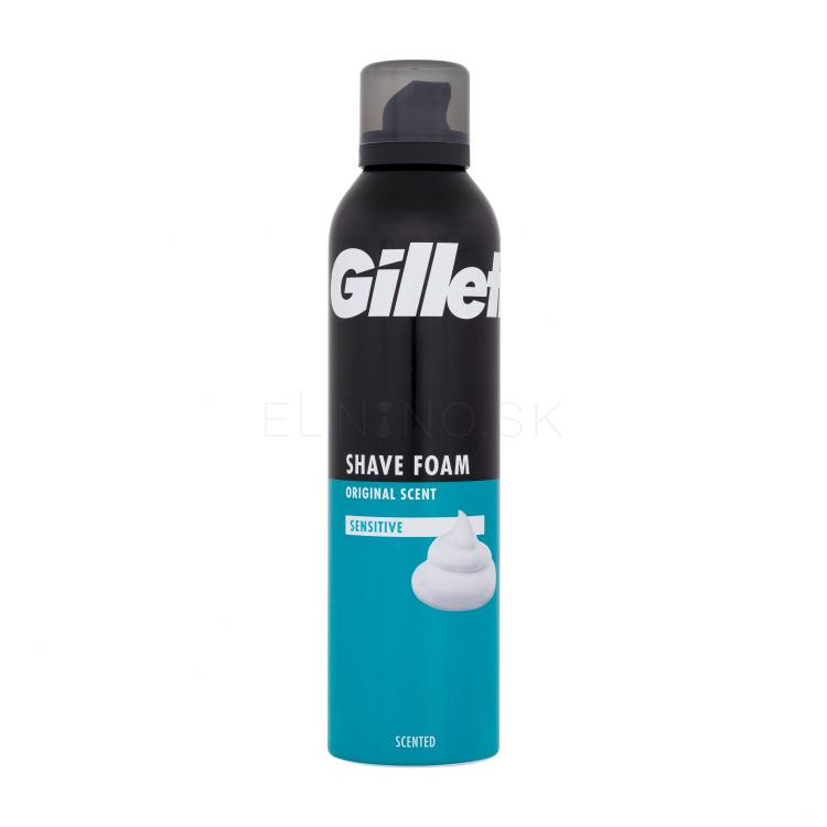Gillette Shave Foam Original Scent Sensitive Pena na holenie pre mužov 300 ml