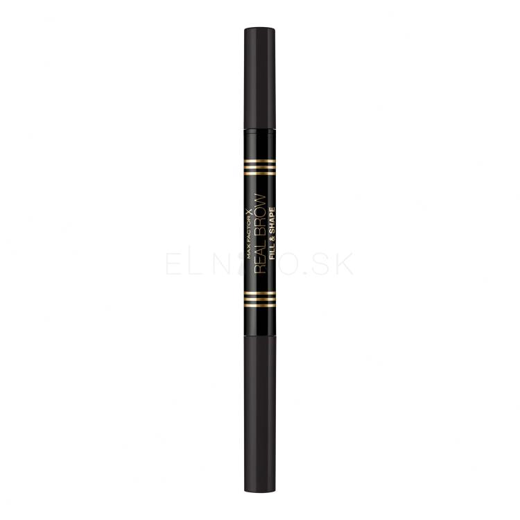 Max Factor Real Brow Fill &amp; Shape Ceruzka na obočie pre ženy 0,6 g Odtieň 005 Black Brown