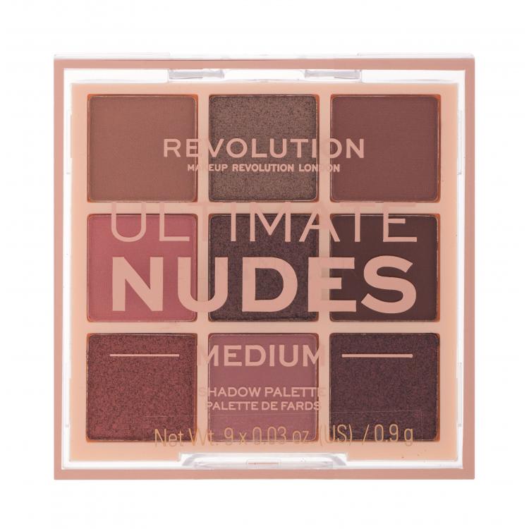 Makeup Revolution London Ultimate Nudes Očný tieň pre ženy 8,1 g Odtieň Medium