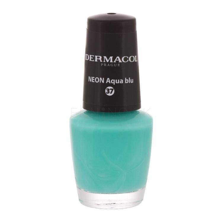 Dermacol Neon Lak na nechty pre ženy 5 ml Odtieň 37 Neon Aqua Blu