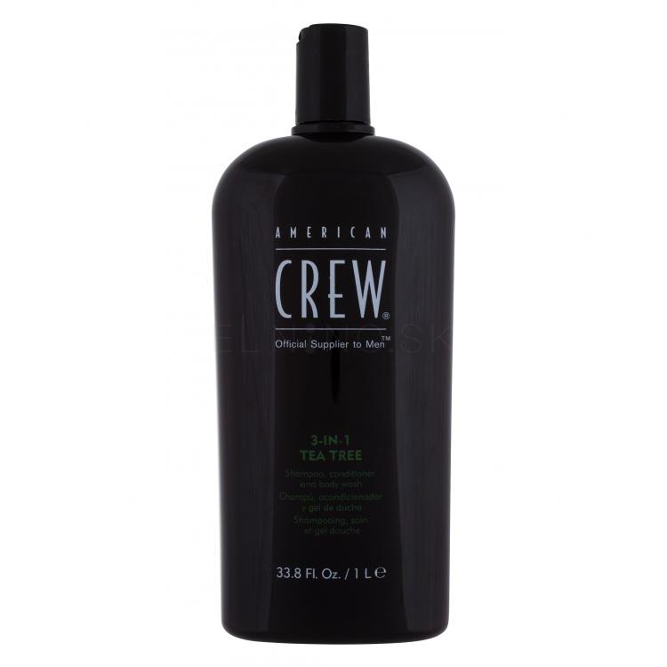 American Crew 3-IN-1 Tea Tree Šampón pre mužov 1000 ml