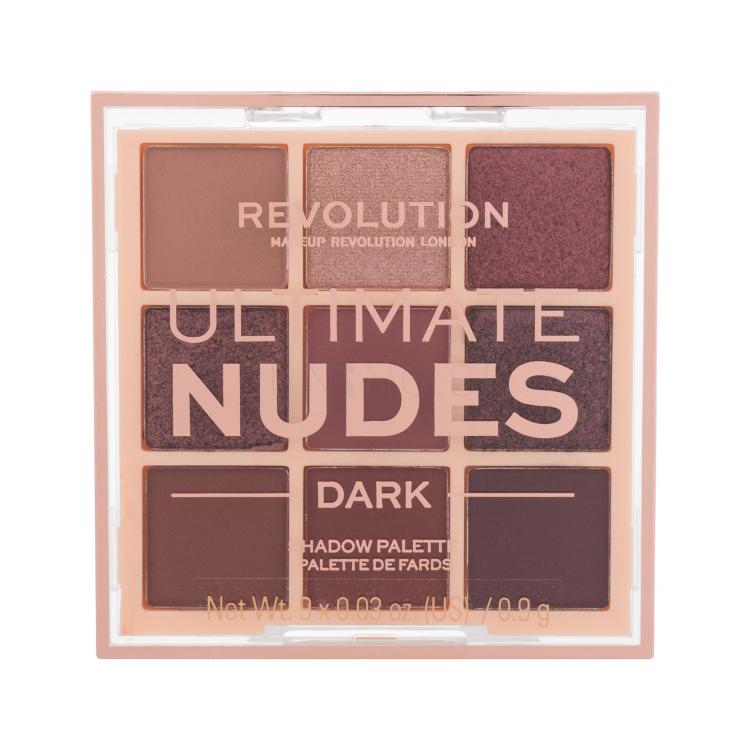 Makeup Revolution London Ultimate Nudes Očný tieň pre ženy 8,1 g Odtieň Dark