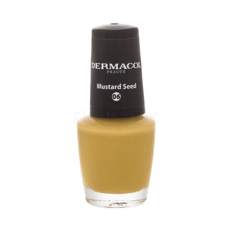 Dermacol Nail Polish Mini Autumn Limited Edition Lak na nechty pre ženy 5 ml Odtieň 06 Mustard Seed