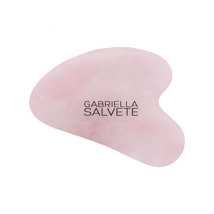 Gabriella Salvete Face Massage Stone Rose Quartz Gua Sha Masážny valček a kameň pre ženy 1 ks