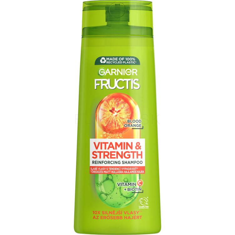 Garnier Fructis Vitamin &amp; Strength Reinforcing Shampoo Šampón pre ženy 250 ml
