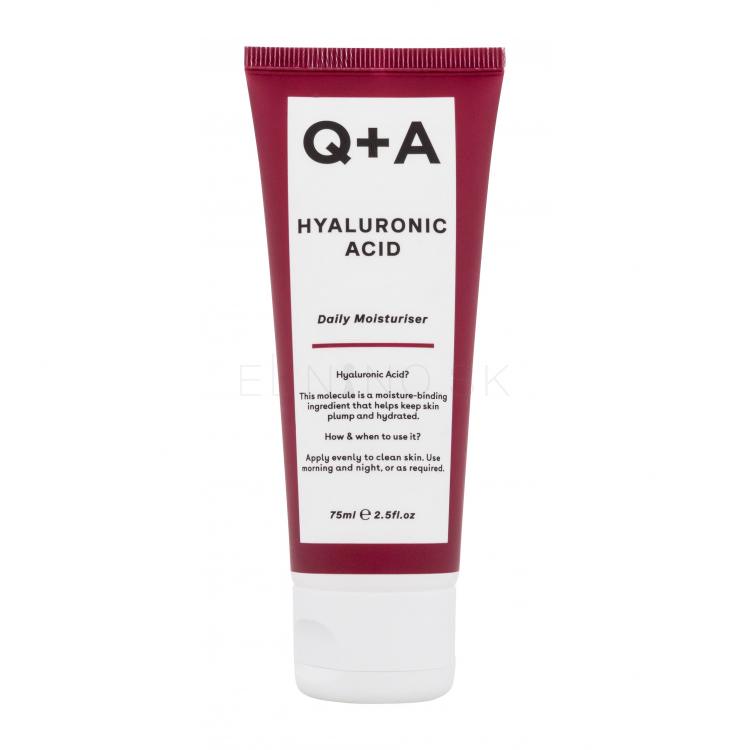 Q+A Hyaluronic Acid Daily Moisturiser Denný pleťový krém pre ženy 75 ml