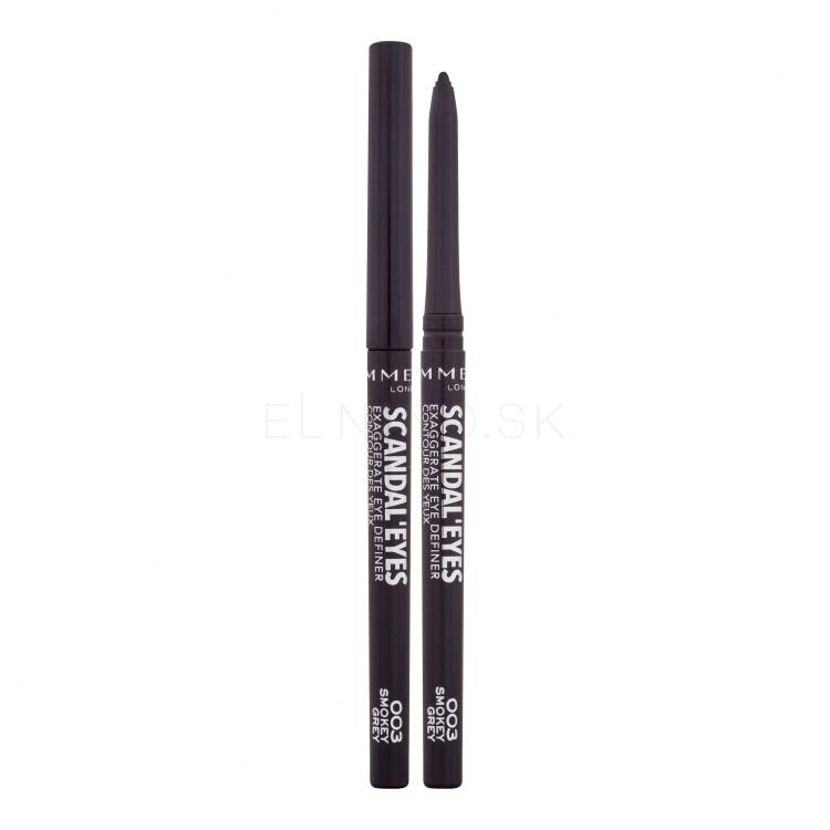 Rimmel London Scandal Eyes Exaggerate Eye Definer Ceruzka na oči pre ženy 0,35 g Odtieň 003 Smokey Grey
