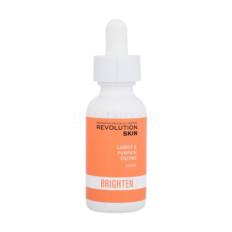 Revolution Skincare Brighten Carrot &amp; Pumpkin Enzyme Serum Pleťové sérum pre ženy 30 ml