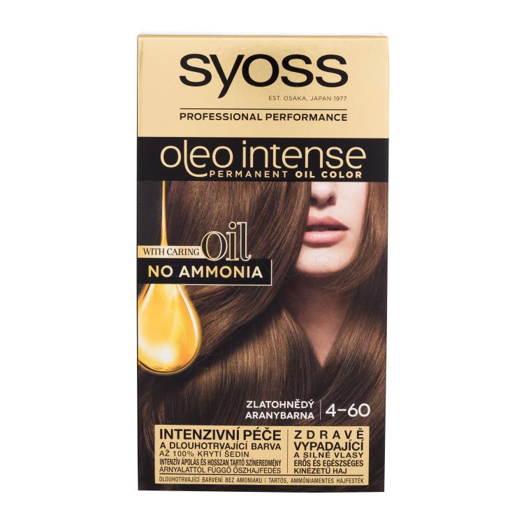 Syoss Oleo Intense Permanent Oil Color Farba na vlasy pre ženy 50 ml Odtieň 4-60 Gold Brown