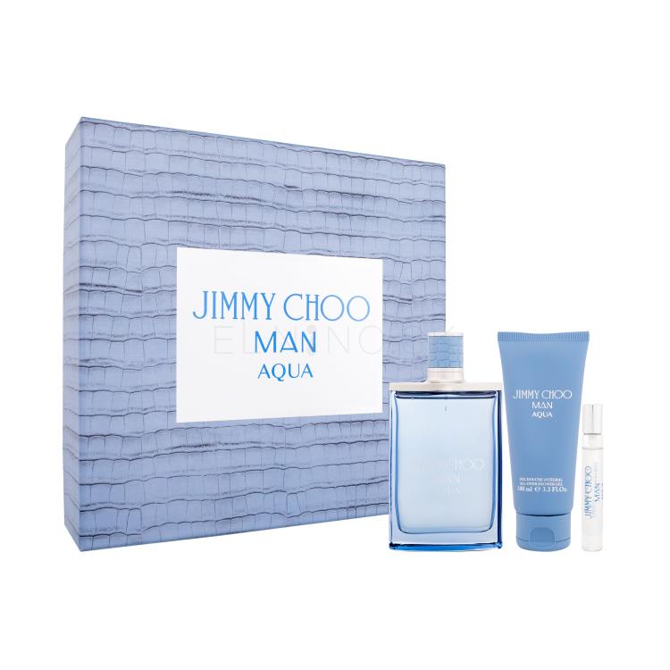 Jimmy Choo Jimmy Choo Man Aqua Darčeková kazeta toaletná voda 100 ml + toaletná voda 7,5 ml + sprchovací gél 100 ml