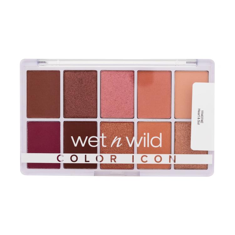 Wet n Wild Color Icon 10 Pan Palette Očný tieň pre ženy 12 g Odtieň Heart &amp; Sol
