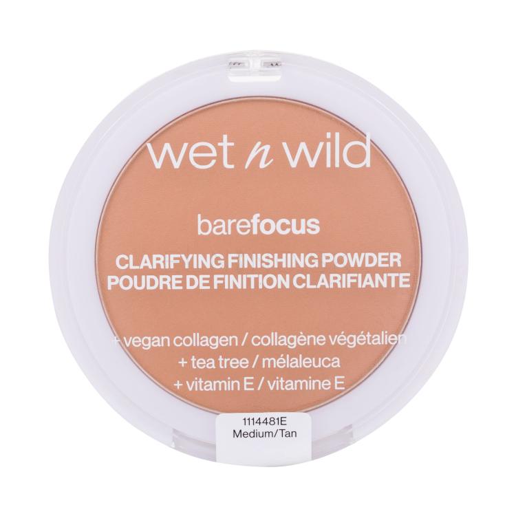 Wet n Wild Bare Focus Clarifying Finishing Powder Púder pre ženy 6 g Odtieň Medium-Tan