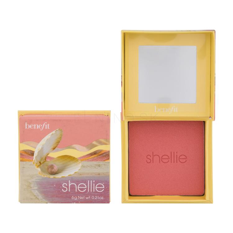 Benefit Shellie Blush Lícenka pre ženy 6 g Odtieň Warm Seashell-Pink