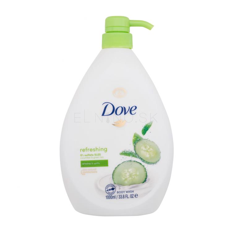 Dove Refreshing Cucumber &amp; Green Tea Sprchovací gél pre ženy 1000 ml