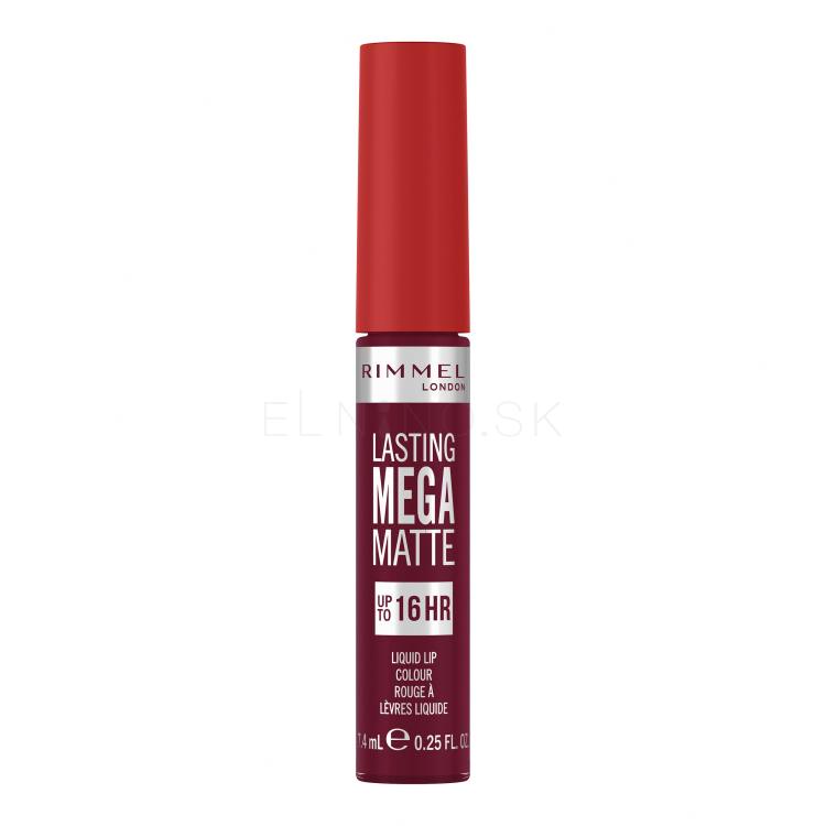 Rimmel London Lasting Mega Matte Liquid Lip Colour Rúž pre ženy 7,4 ml Odtieň Plum This Show