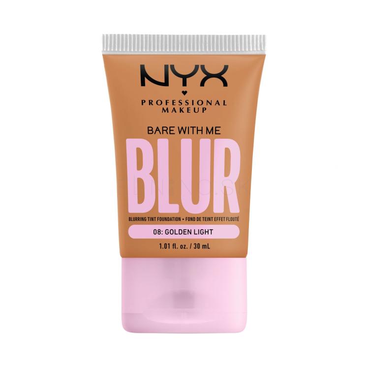 NYX Professional Makeup Bare With Me Blur Tint Foundation Make-up pre ženy 30 ml Odtieň 08 Golden Light