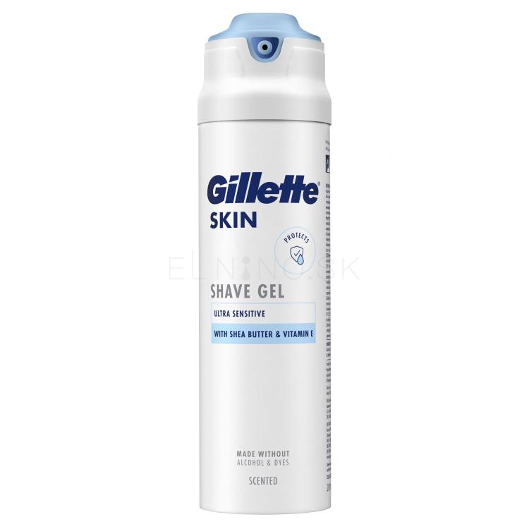 Gillette Skin Ultra Sensitive Shave Gel Gél na holenie pre mužov 200 ml