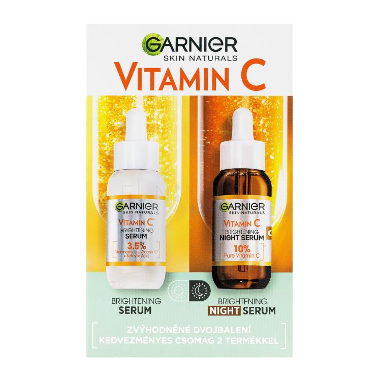Garnier Skin Naturals Vitamin C Darčeková kazeta denné pleťové sérum Skin Naturals Vitamin C Brightening Super Serum 30 ml + nočné pleťové sérum Skin Naturals Vitamin C Brightening Night Serum 30 ml