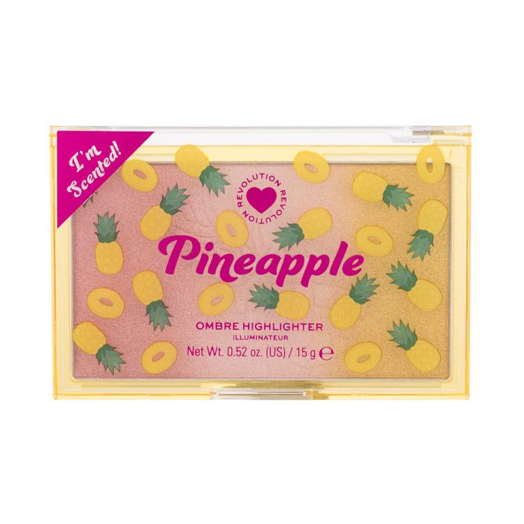 I Heart Revolution Pineapple Ombre Highlighter Rozjasňovač pre ženy 15 g